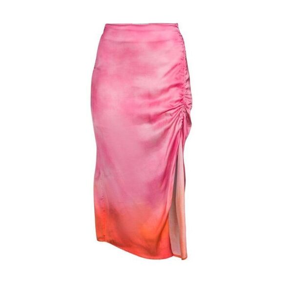Area Stars Zoey Side Slit Satin Skirt Sz Small - Picture 3 of 3
